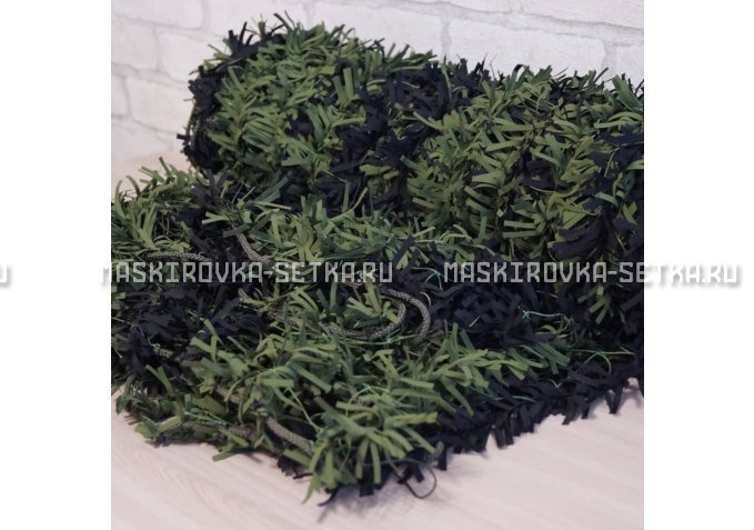 Маскировочная сеть Зеленя 2х3 м (зелено-черная) – купить по цене 3200 руб. в интернет-магазине в городе Пермь картинка 4